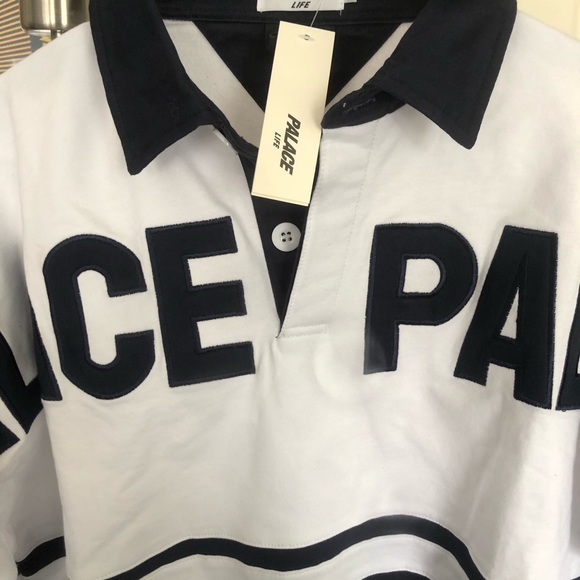 PALACE LIFE SS19 Long Sleeve Polo - Picture 2 of 3